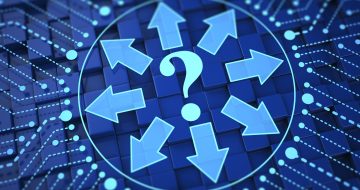 Image of a questionmark in a digital format - cryptocurrency trading strategies.