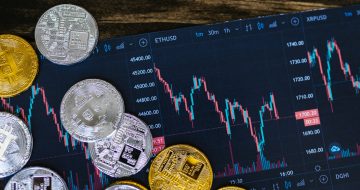 Image of cryptocurrency, represented as coins.